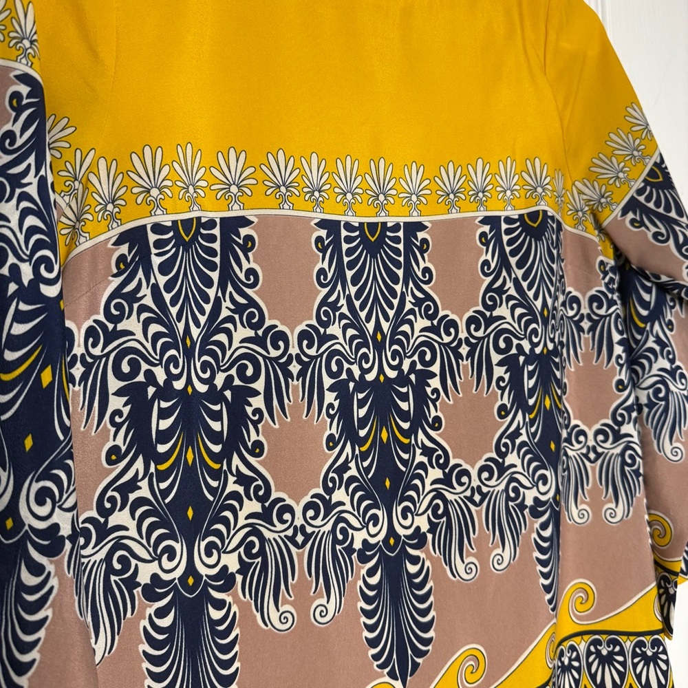 J. CREW Yellow and Black Patterned Dress (A3) - Picture 3 of 7